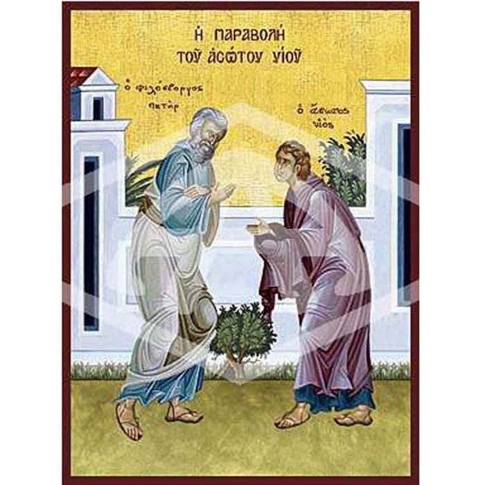 Parable of the Prodigal, Mounted Icon Print Size 20cm x 26cm