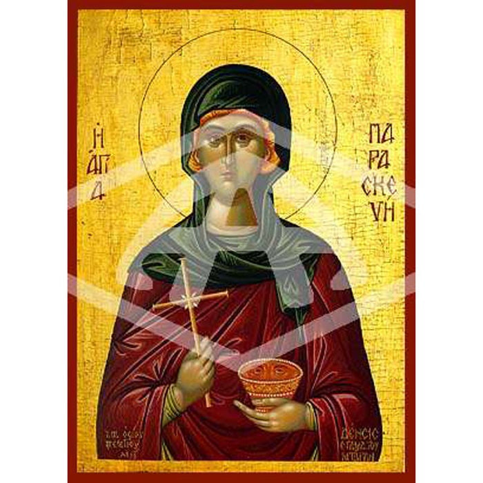 Parasceve The Great Martyr, Mounted Icon Print Available In 2 Sizes