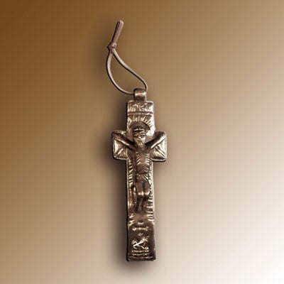 Christian Gifts, Penal Cross 16.5cm High, Hand Cast Bronze Resin From The Wild Goose Studio