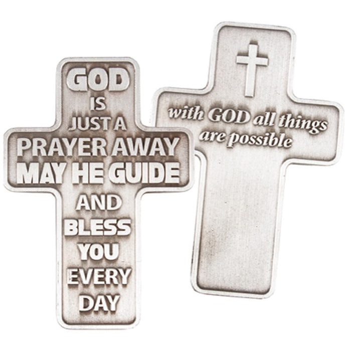 God Is Just A Prayer Away, Pocket Prayer Cross