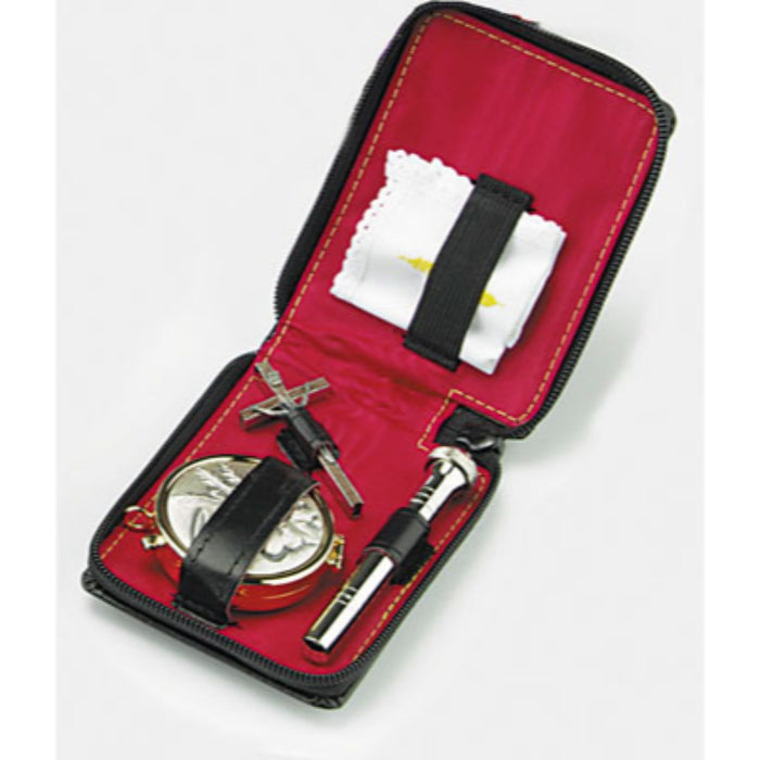 Pocket Sick Call Set in a Quality Leather Case 11.5cm / 4.5 Inches In Length