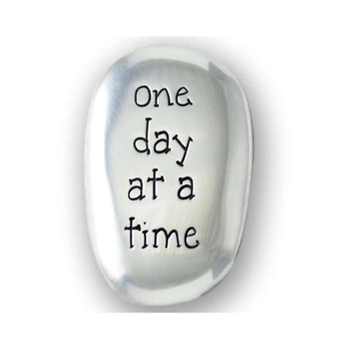One Day At A Time, Pocket Prayer Stone 4cm High