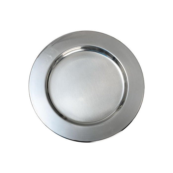 Polished Steel Communion Plate, 17cm / 6.75 Inches Diameter