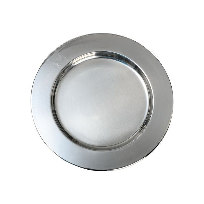Polished Steel Communion Plate, 21cm / 8.25 Inches Diameter
