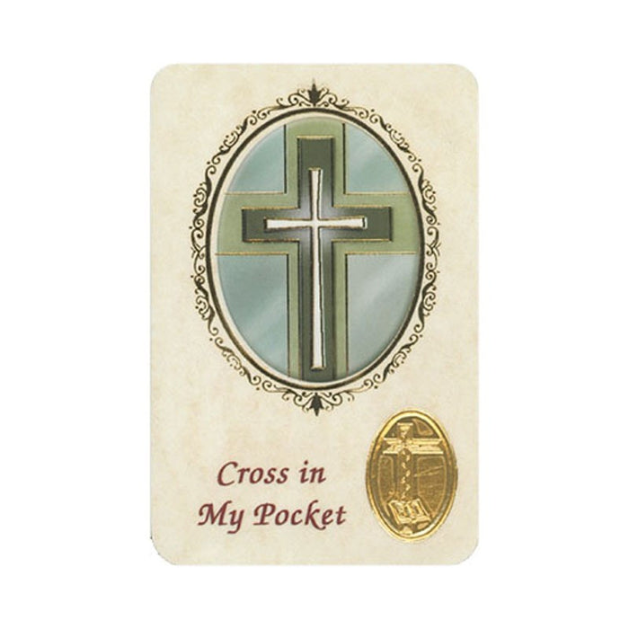 Cross In My Pocket, Laminated Prayer Card