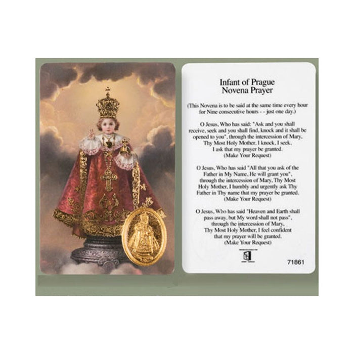 Infant Child of Prague, Laminated Prayer Card
