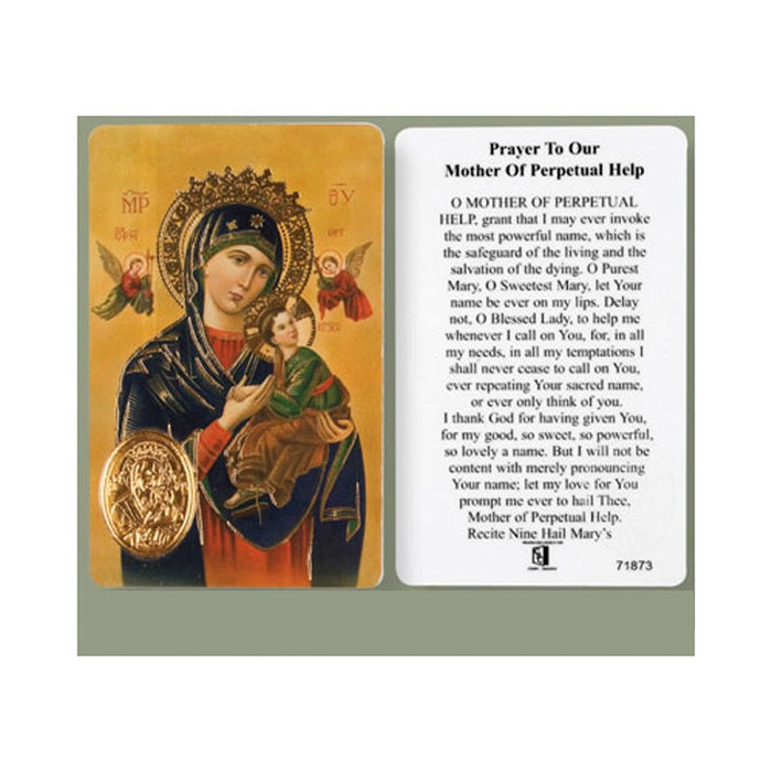 Our Lady Of Perpetual Help, Laminated Prayer Card