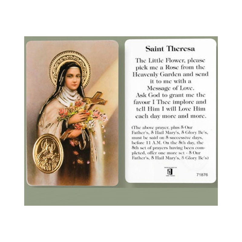 St Theresa of Lisieux, Laminated Prayer Card | Prayer Cards