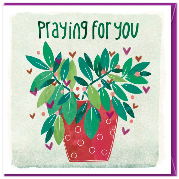Praying For You, Greetings Card With Bible Verse Psalm 46:10