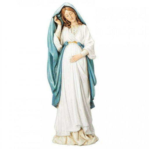 Pregnant Madonna Statue 15cm - 6 Inches High Resin Cast Figurine Catholic Statues Joseph Studio