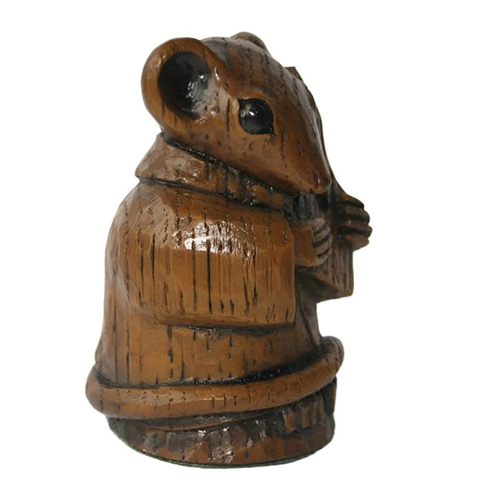 Church Mouse – Psaltery / Zither Player 2.5 Inches High, Poor Church Mouse Collection