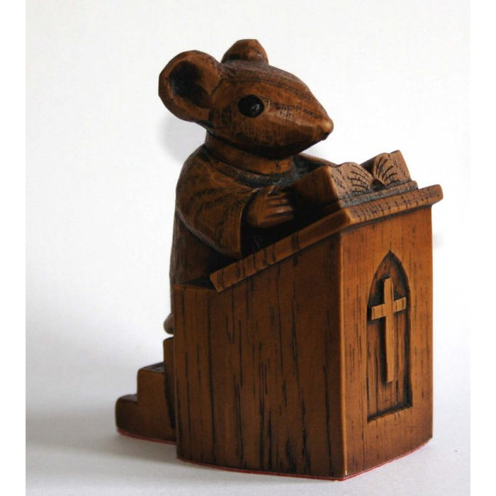 Church Mouse – The Vicar in the Pulpit 3 Inches High, Poor Church Mouse Collection