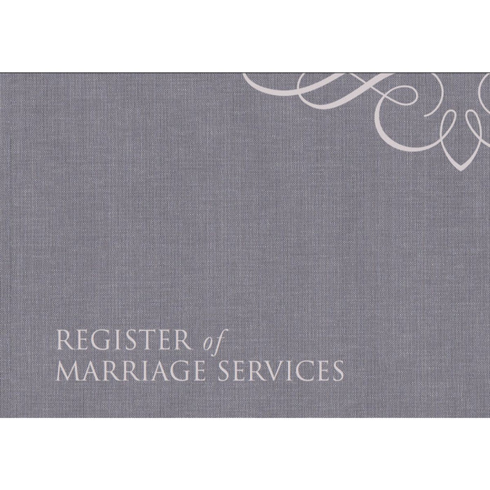 Church Stationary,  Register of Marriage Services, Hardback Landscape Design A4 Size 128 Pages