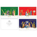 Religious Christmas Cards, 10 Small Christmas Cards, Peace Noel & Joy 3 Designs 13.5cm High