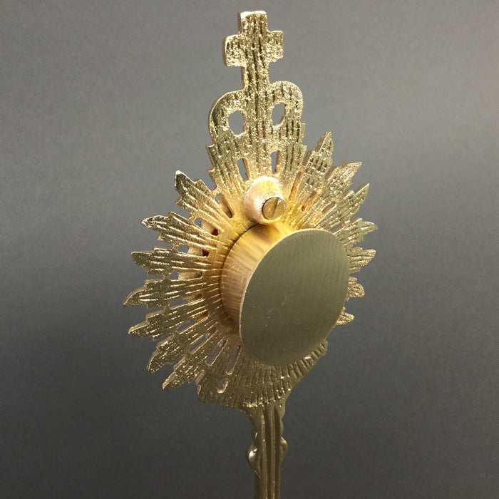 Reliquary Gold and Nickel Silver Plated Brass, 17.5cm / 7 Inches High