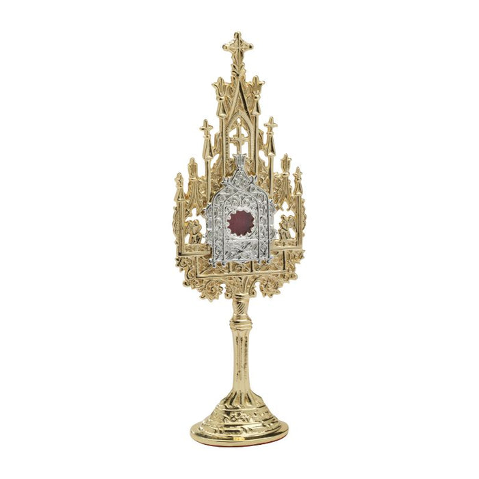 Reliquary Gold and Nickel Silver Plated Brass, 22.5cm / 8.75 Inches High