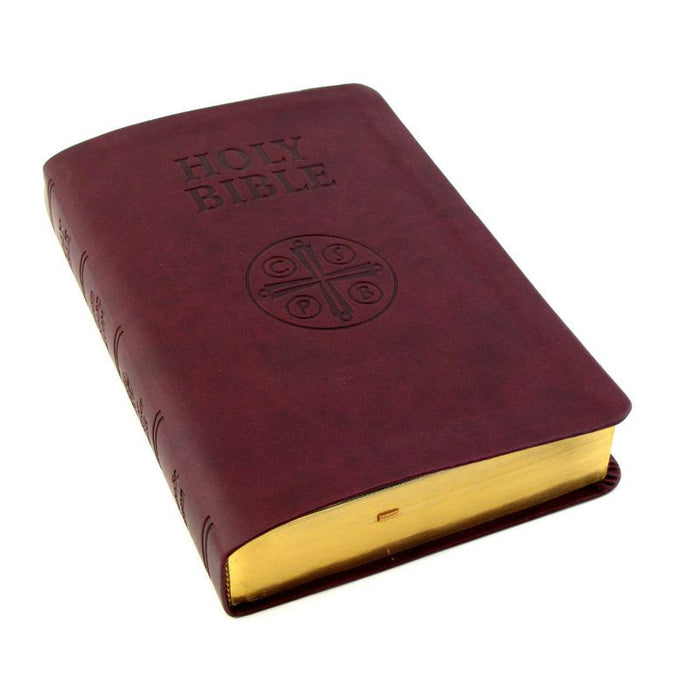 Revised Standard Version Catholic Bible, Words of Christ in Red, RSV-CE Deluxe Leatherette Edition by St. Benedict Press