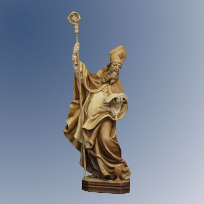 Statues Catholic Saints, St Richard Statue 40cm - 16 Inches High Woodcarving