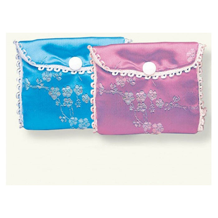 Rosary Purses, Embroidered Satin Available In 2 Colours