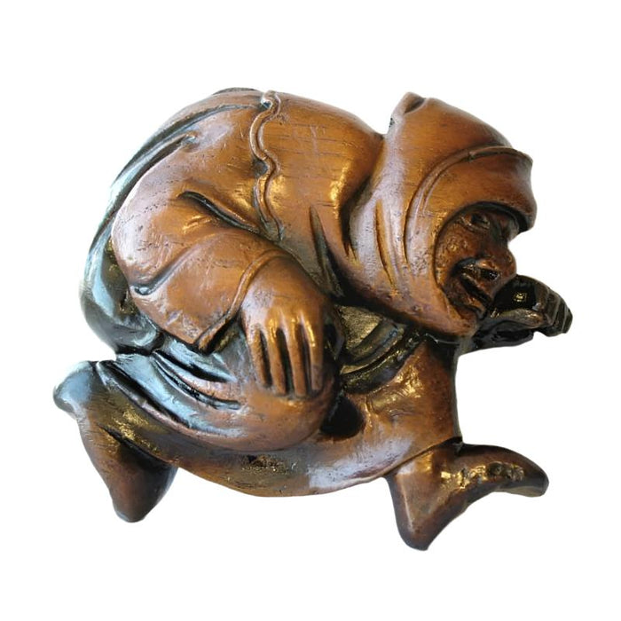 Running Monk Lincoln Cathedral, Replica Church Woodcarving 10cm / 4 Inches High