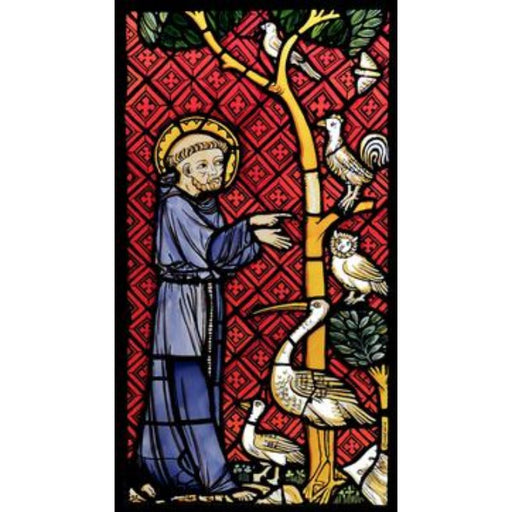 Cathedral Stained Glass, St Francis Of Assisi, konigsfelden Monastery Switzerland, Stained Glass Window Transfer 19.8cm High