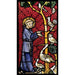 Cathedral Stained Glass, St Francis Of Assisi, konigsfelden Monastery Switzerland, Stained Glass Window Transfer 19.8cm High