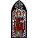 Cathedral Stained Glass, St Margaret, St Giles' Cathedral Edinburgh, Stained Glass Window Transfer 21.5cm High