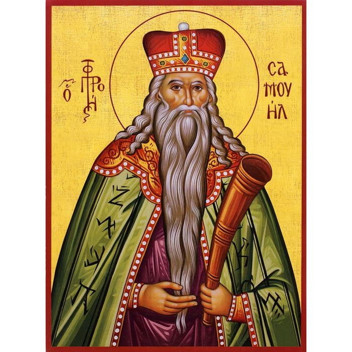 Samuel The Prophet, Mounted Icon Print Size 20cm x 26cm