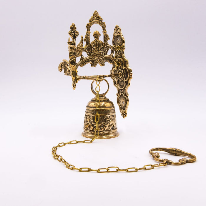 Sanctuary Bell, Wall Mounted 26cm / 10 Inches High Excluding Chain
