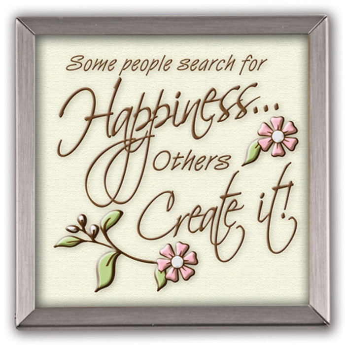 50% OFF Sentiment Plaque Happiness, 4 Inches x 4 Inches
