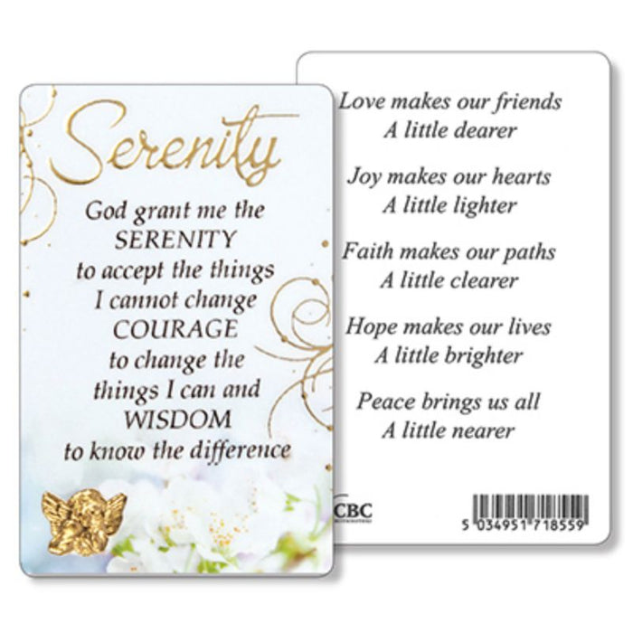 Serenity Prayer, Laminated Prayer Card