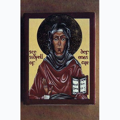 Orthodox Icons Saint Sidwell of Exeter, Mounted Icon Print