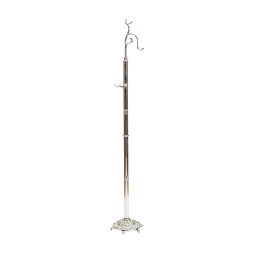 Church Supplies, Thurible Stand, Silver Nickel Plated Brass 147cm - 58 Inches High