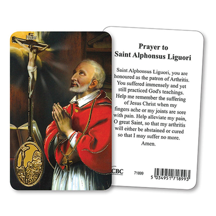 St Alphonsus Liguori, Laminated Prayer Card
