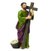 Statues Catholic Saints, St Andrew The Apostle Statue 4 Inches High, With Full Colour Prayer Card