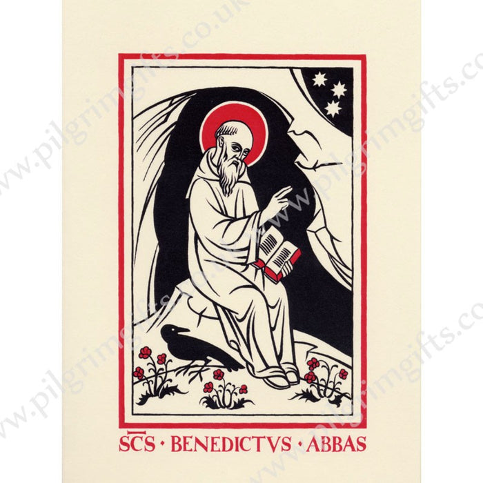 St Benedict Greetings Card