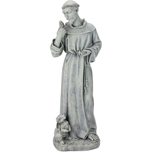 Statues Catholic Saints, St Francis of Assisi Statue 60cm - 24 Inches High Resin Statue For The Garden