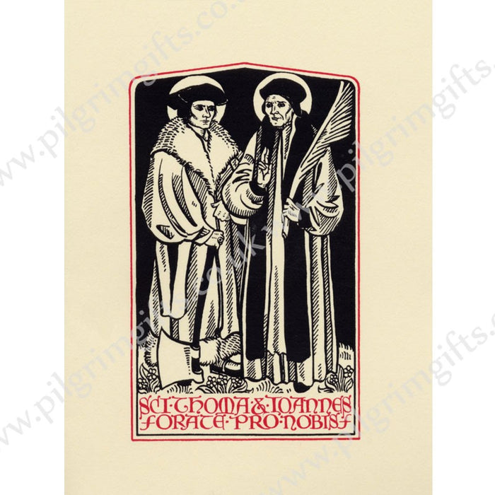 St John Fisher And St Thomas More Greetings Card