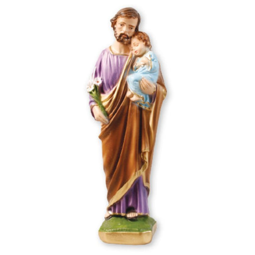 Statues Catholic Saints, St Joseph and Child Statue 8 Inches High