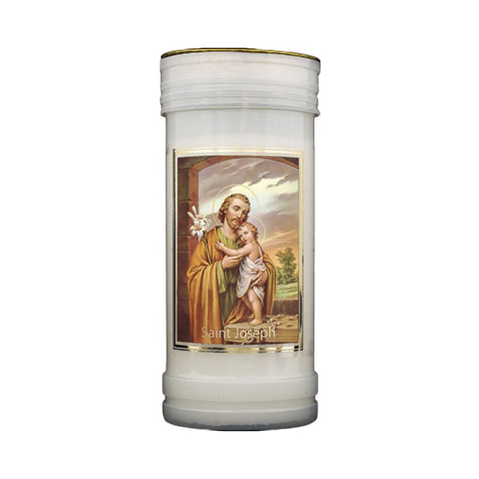 St Joseph Prayer Candle, Burning Time Approximately 72 Hours