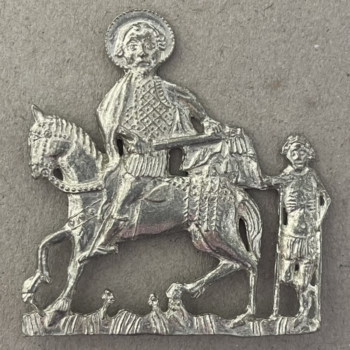 St Martin of Tours Pilgrim Badge, Boxed With Brief Historical Descripition