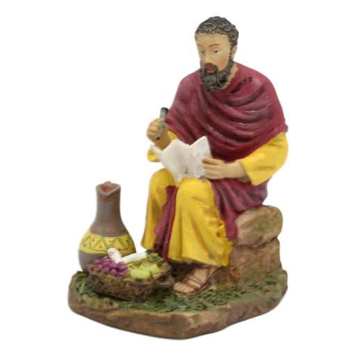 Statues Catholic Saints, St Matthew the Evangelist Statue 3.5 Inches High, With Full Colour Prayer Card
