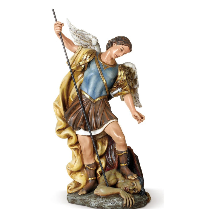 Statues Catholic Saints, St Michael the Archangel Statue 16 Inches High