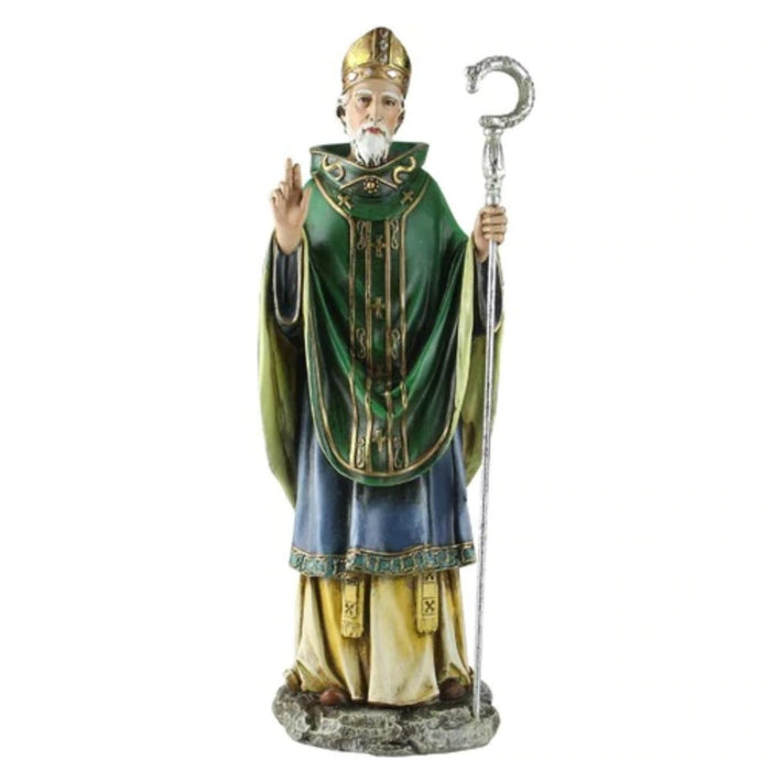 Statues Catholic Saints, St Patrick Statue 14 Inches High