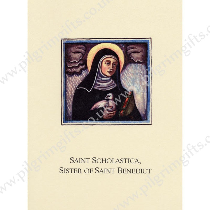 St Scholastica Greetings Card