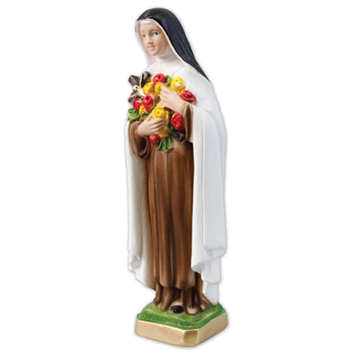 Saint Theresa Little Flower Statue 29cm - 11.5 Inches High Plaster Cast Figurine Catholic Statue