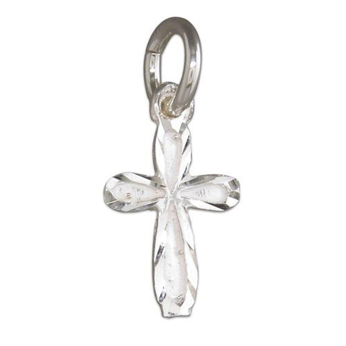 Sterling Silver Small Cross Pendant 11mm High