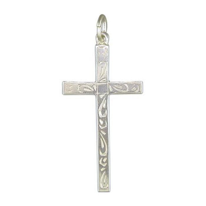 Sterling Silver Pattened Cross 31mm In Length