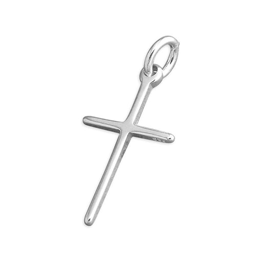 Small plain sterling silver cross
