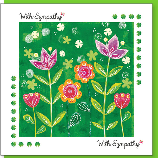 Christian Sympathy Greetings Card, Garden Design With Bible Verse